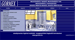 Desktop Screenshot of gormex.hu